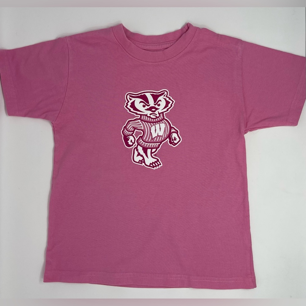 WISCONSIN BADGERS: Pink, Bucky Short-Sleeve T-shirt